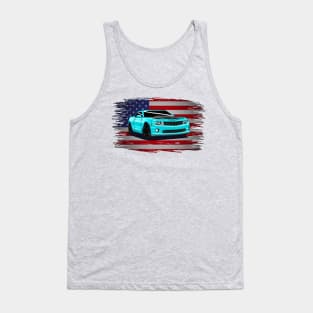 Camaro Z28 - Flag USA Tank Top